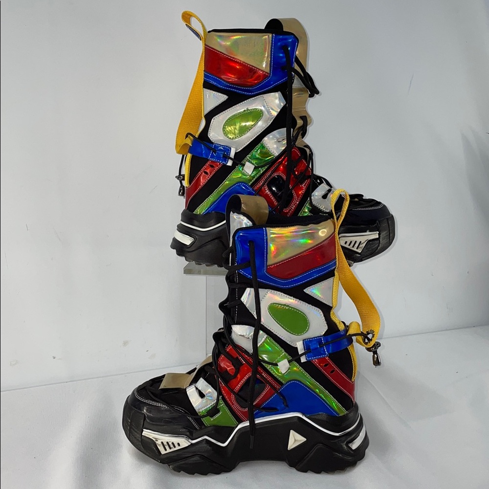 HOLOGRAPHIC HI TOP SNEAKERS FTL-02-072 - Picture 2 of 9